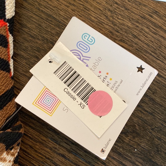 LuLaroe Geometric Cassie Skirt NEW NWT XS Extra Small Black Brown Red Blue - Picture 4 of 8